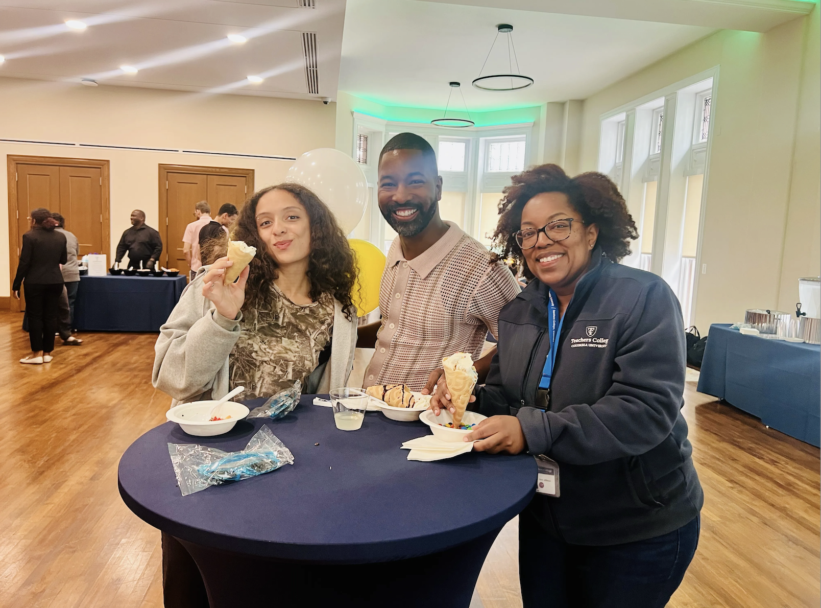 Pictured: TC community at Ice cream social.